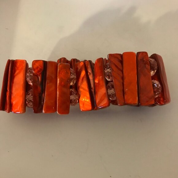 WIde Stretch Fall Bracelet Big , Bold, Trendy design. chunky - Picture 2 of 2